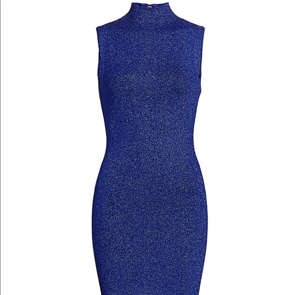 NEW❤️Alice+Olivia Rissy Metallic Knit BodyconDress - Picture 6 of 8